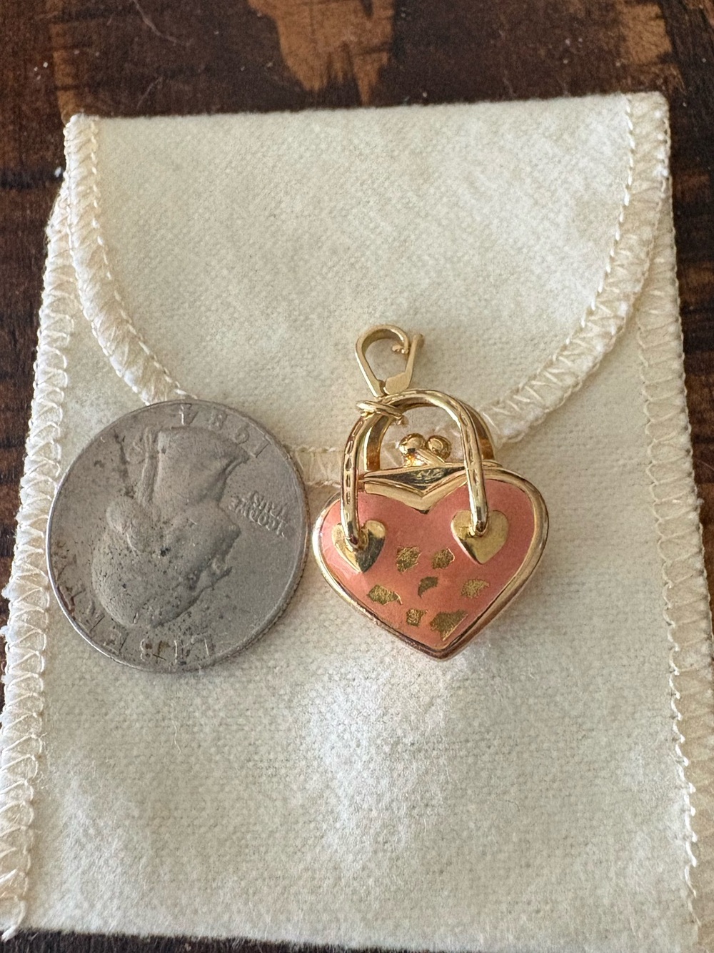 Rosato Heart Purse Charm/Pendant - Picture 4 of 8